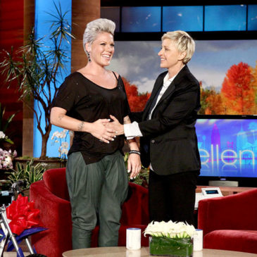 Pink confirma gravidez durante programa de Ellen DeGeneres